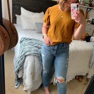 Madewell flutter sleeve tee